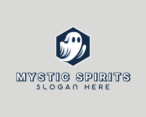 Paranormal - Spooky Halloween Ghost logo design