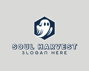 Spooky Halloween Ghost logo design