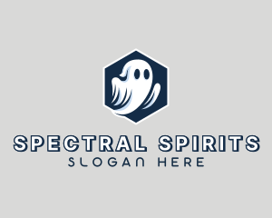 Spooky Halloween Ghost logo design