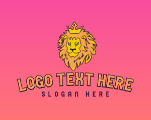 Lion King - Lion Head Gaming logo design