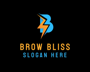 Energy Lightning Bolt logo design