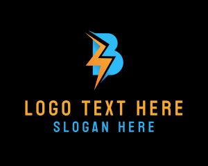 Energy Lightning Bolt Logo
