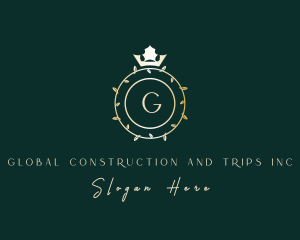 Deluxe - Royal Wreath Crown logo design