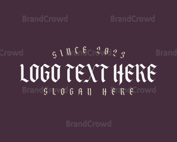 Gothic Streetwear Business Logo