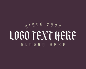 Shop - Gothic Streetwear Business logo design