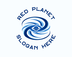 Blue Space Planetary logo design