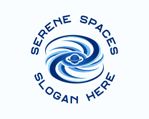 Blue Space Planetary logo design