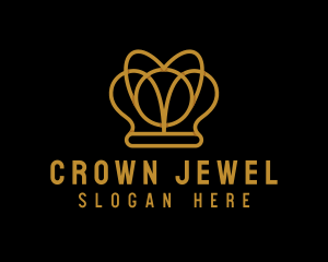 Gold Crown Monarch logo design