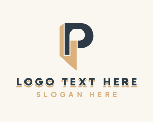 Professional - Architect Construction Letter P logo design