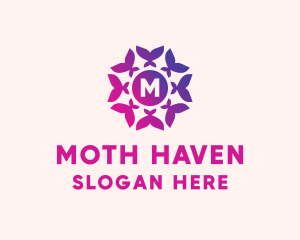 Moth - Butterfly Moth Garden logo design