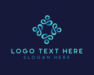 Human - Group Community Organization logo design