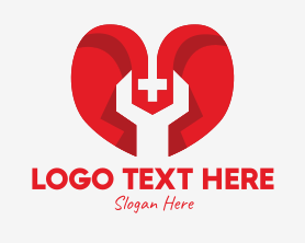 First Aid - Medical Wrench Heart logo design
