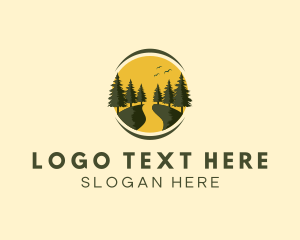 Nature - Outdoor Forest Path logo design