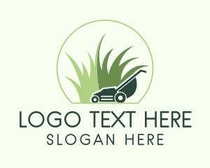 Grass Lawn Mower  Logo