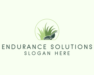 Grass Lawn Mower  logo design