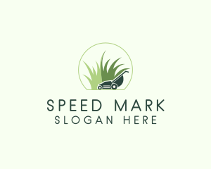 Grass Lawn Mower  logo design