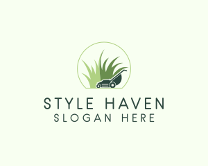 Grass Lawn Mower  logo design