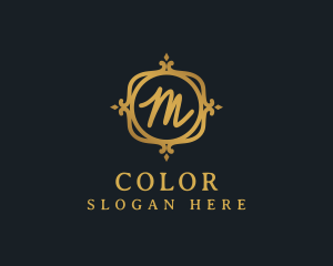 Golden - Luxury Gold Letter M logo design
