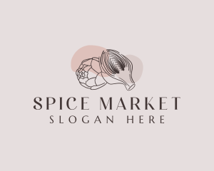 Artichoke Vegetable Market logo design