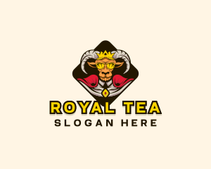 Royal Goat Crown logo design