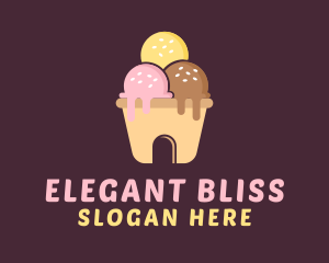 Ice Cream House  Logo