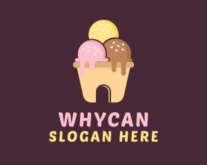 Ice Cream House  Logo