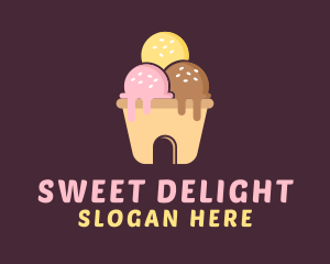Sherbet - Ice Cream House logo design