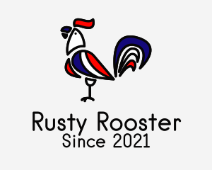 Rooster French Restaurant  logo design