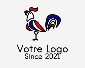 Cockfight - Rooster French Restaurant logo design