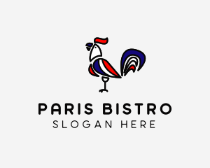 Rooster French Restaurant  logo design