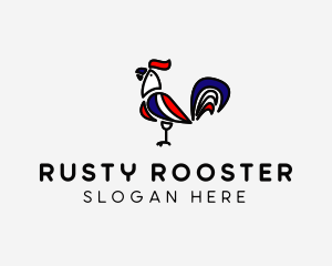 Rooster French Restaurant  logo design