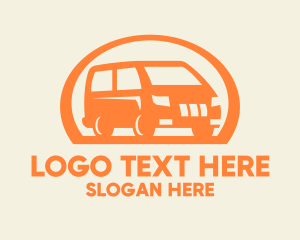 Orange Van Transportation Logo