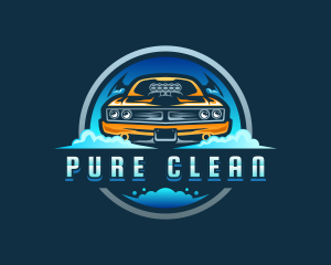 Car Cleaning Automotive logo design