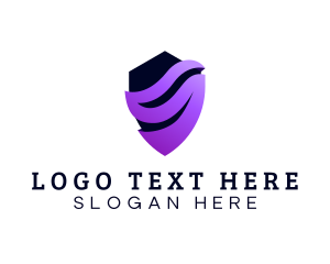Purple - Modern Shield Crest logo design