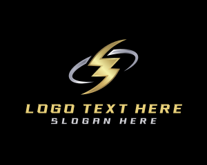 Thunder - Lightning Energy Power logo design