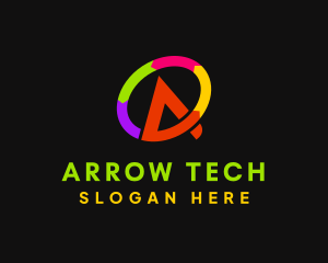 Arrow Science Letter A  logo design