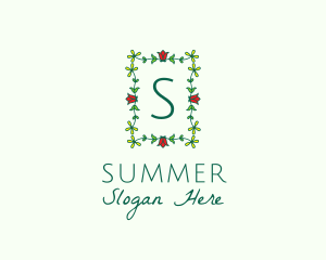 Flower Garden Wreath Florist logo design