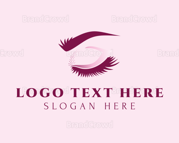 Eyebrow & Eyelash Beauty Logo