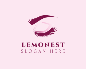 Makeup Tutorial - Eyebrow & Eyelash Beauty logo design