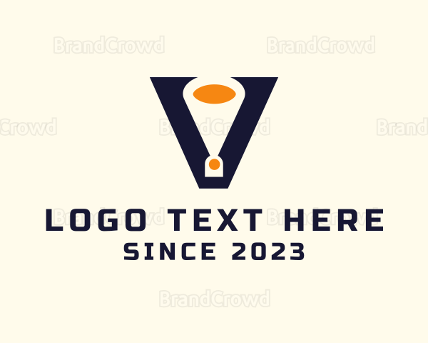Letter V Speakerphone Logo