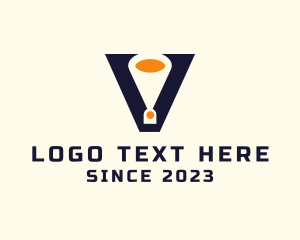 Speaker - Letter V Speakerphone logo design