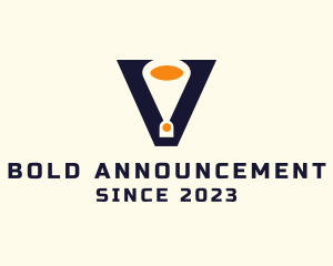 Announcement - Letter V Speakerphone logo design