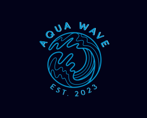 Ocean Sea Wave logo design