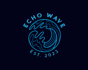 Ocean Sea Wave logo design