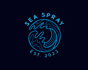 Ocean Sea Wave logo design