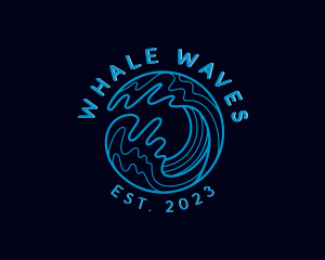 Ocean Sea Wave logo design