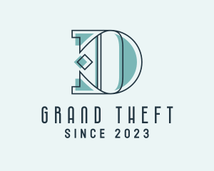 Etsy - Diamond Letter D logo design