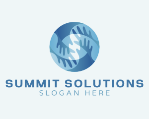 Hand Support Community logo design