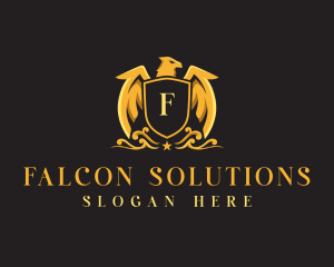 Falcon - Falcon Shield Crest logo design