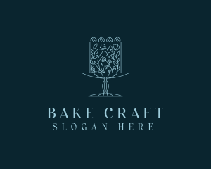 Flower Cake Bakeshop logo design